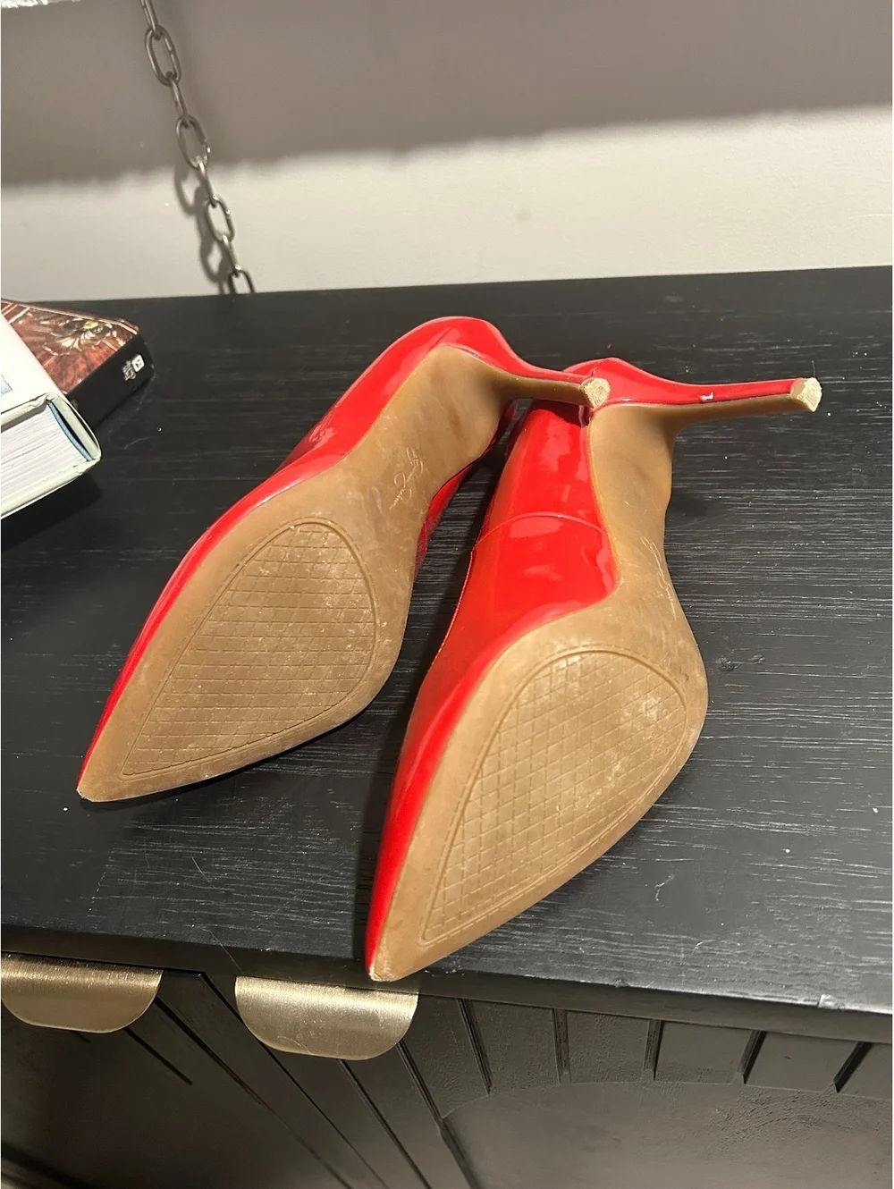 Jessica Simpson Cassani Pointed-Toe Patent Pumps - Red Muse - Size 7